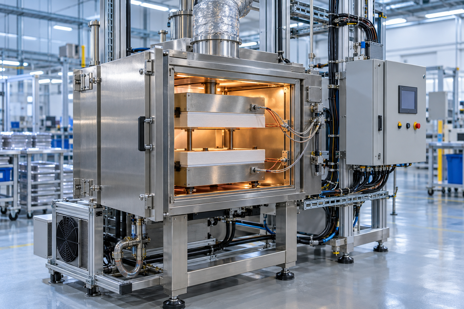 Industrial precision thermal chamber and controls